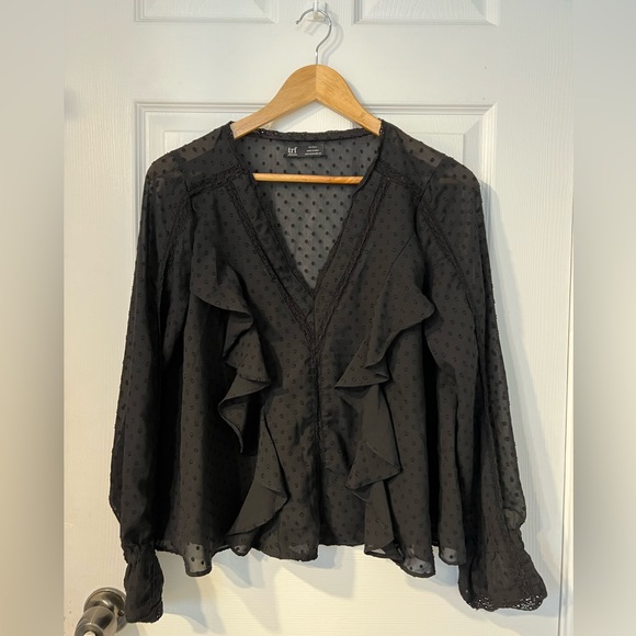 Zara TRF Black Blouse - Picture 1 of 4